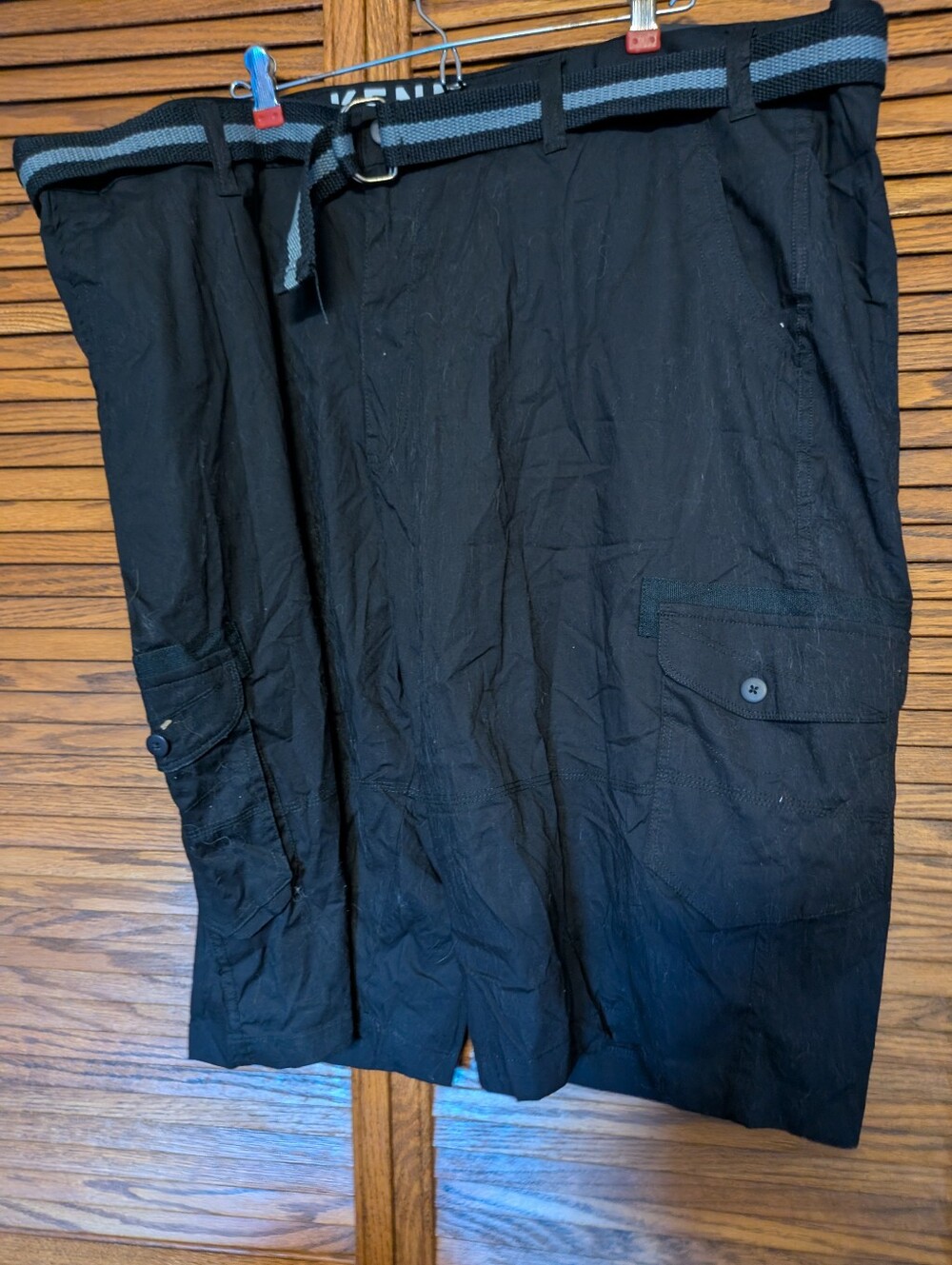Kenneth‎ Cole NWT Tech Cargo Shorts Black Size 48